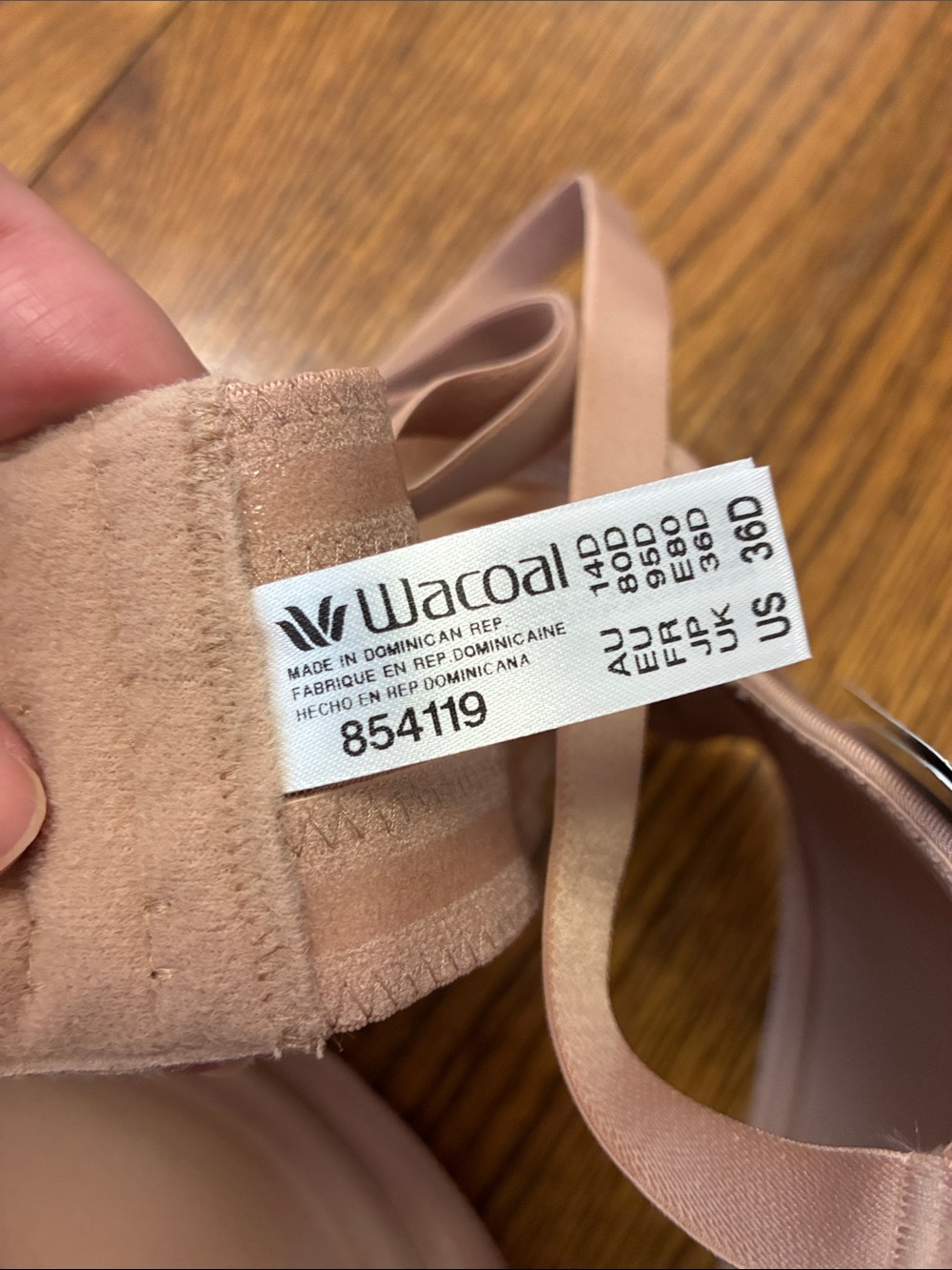 NWT Wacoal strapless Convertible bra size 36D - Picture 2 of 4